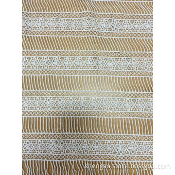 Strip Six Petal Flower Chemischer Baumwollstickstoff